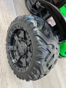 Trator Electrico para crianças Electrico Peketrac 9100 com Comando 2.4G e Reboque Verde