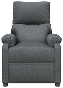Poltrona de massagens tecido cinzento-escuro