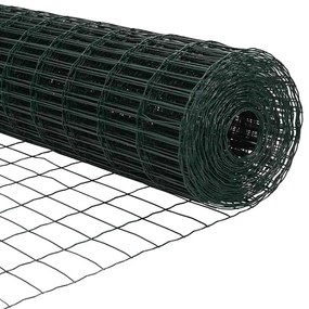 Cerca Euro da com 13 Postes de Espinho 0,4x50 m Aço Galvanizado Verde
