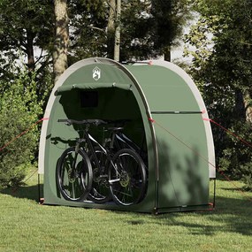 vidaXL Tenda para arrumação de bicicletas Verde 210 x 90 x 174 cm
