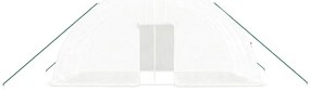 Estufa com estrutura de aço 24 m² 6x4x2,85 m branco