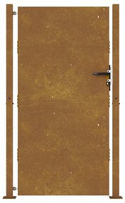 Portão de jardim 105x205 cm aço corten