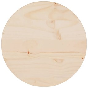 Tampo de mesa pinho maciço Ø30x2,5 cm