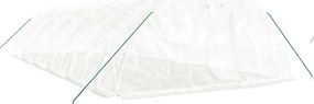 Estufa com estrutura de aço 60 m² 12x5x2,3 m branco