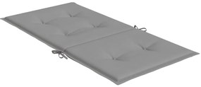 Almofadões lombares p/ cadeiras de jardim 6pcs oxford cinza
