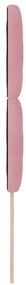 Cabeceira LED Bloco de Diamante Rosa 100 cm em Veludo