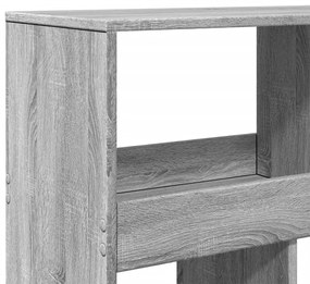Estante 100x33x125,5 cm derivados de madeira cinzento sonoma