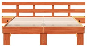 Estrutura da Cama com gaveta Castanho 140 x 200 cm