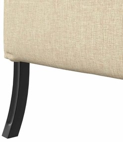 Sofá Alto Creme 109x56x121 cm Tecido