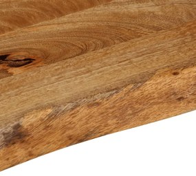 Tampo de mesa c/ borda viva 110x20x2,5 cm mangueira maciça