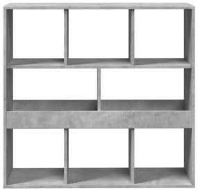 Divisória 100x33x94,5 cm derivados de madeira cinzento cimento
