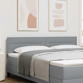 Cabeceira vidaXL Design Linhas Cinza Claro 180 cm Tecido