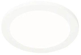 Candeeiro de teto branco 22,5 cm com LED regulável em 3 níveis IP44 - Steve