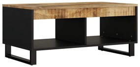 Mesa de centro 90x50x40 cm madeira de mangueira maciça