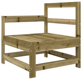 Cadeira de jardim com almofadões pinho impregnado