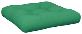 Almofadão para sofá de paletes 60x60x10 cm verde
