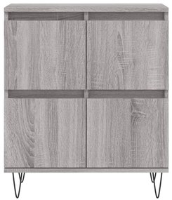 Aparadores 2 pcs derivados de madeira cinzento sonoma