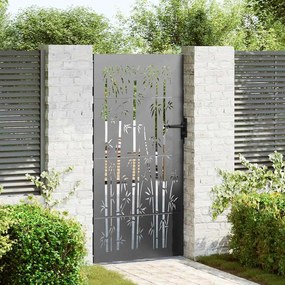vidaXL Portão de Jardim Preto 105 x 200 cm Aço com Revestimento em Pó