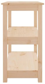 Mesa consola 80x40x74 cm madeira de pinho maciço