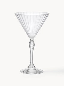 Copos de martini com estrutura canelada America's Cocktail, conjunto de 4