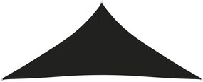 Para-sol estilo vela tecido oxford triangular 3x3x3 m preto