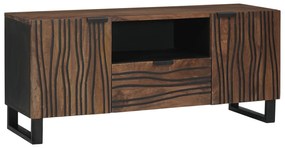 vidaXL Armário de TV - 105 x 33,5 x 46 cm, Feito de Madeira Maciça de Manga.
