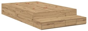 Cama de Armazenamento Artisan Carvalho 120x190 cm