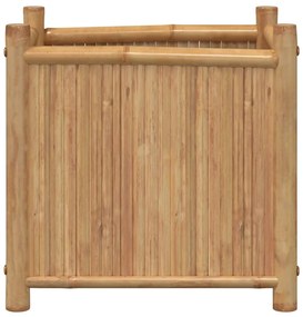 Vaso/floreira de jardim 50x50x50 cm bambu