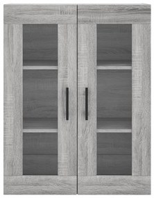 Armário alto 69,5x34x180 cm derivados de madeira sonoma cinza