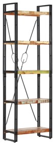 vidaXL Estante com 5 prateleiras 60x30x180cm madeira recuperada maciça