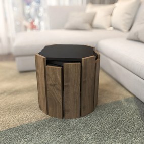Mesa de Centro Lori – Antracite Nogueira – 44,5 x 41 x 44,5 cm