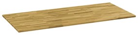Tampo de mesa madeira carvalho maciça retangular 23 mm 120x60cm