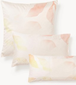 Fronha de almofada em cetim de algodão com padrão floral Marino