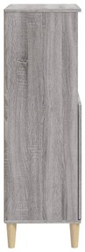 Aparador alto 60x36x110 cm derivados de madeira cinzento sonoma