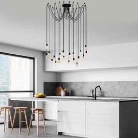 Chandelier Kabluni – Preto – 246 x 246 cm