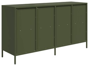 Aparador 135x39x73,5 cm aço laminado a frio verde-azeitona