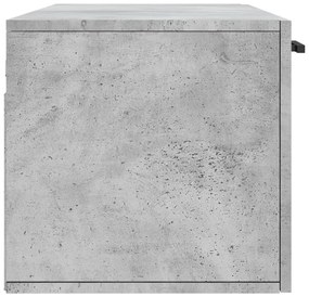 Armário parede 100x36,5x35cm derivados de madeira cinza cimento