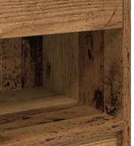 Mesa de cabeceira com gaveta 39x28x41 cm madeira velha