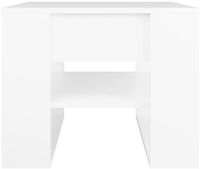 Mesa de centro 55,5x55x45 cm madeira processada branco