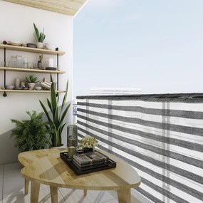 Tela de proteção para varandas 1,4x10m cinzenta/branca