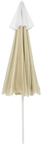 Guarda-sol de praia 240 cm amarelo areia
