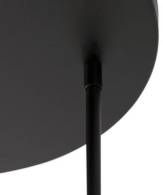 LED Candeeiro de teto inteligente preto com 3 lâmpadas Wi-Fi G95 - Facil Moderno