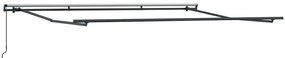 Toldo Retrátil Branco Branco 400 × 350 cm Poliéster e Metal