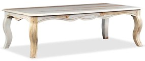 Mesa de centro madeira de acácia maciça 110x60x35 cm