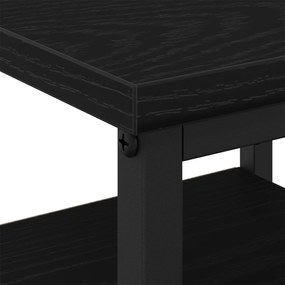 Armários de Cabeceira 2 pcs Carvalho Preto 34x36x50 cm Madeira Engenhe