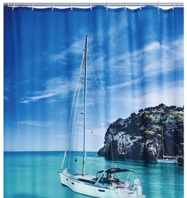 RIDDER Cortina de duche Sailboat 180x200 cm