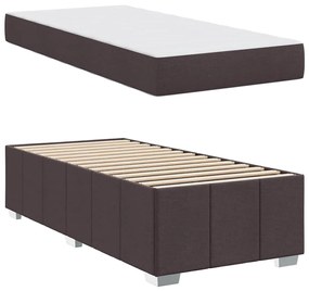 Estrutura da Cama Castanho escuro 90 x 190 cm tecido