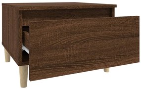 Mesa de apoio 50x46x35 cm derivados madeira carvalho castanho