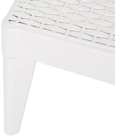 Espreguiçadeira 186x60x29 cm PP branco