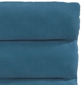 Cadeiras de jantar 4 pcs veludo azul